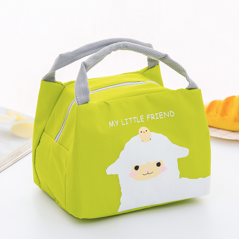 Title 3, Cartoon Cute Student Insulation Bag Lunch Bag S...