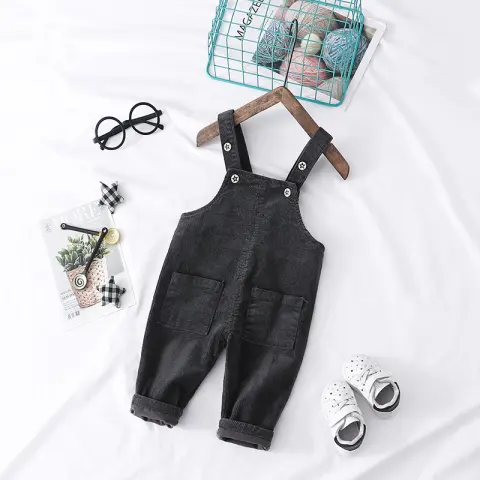 Fashion Simple Solid Color Children's Overalls