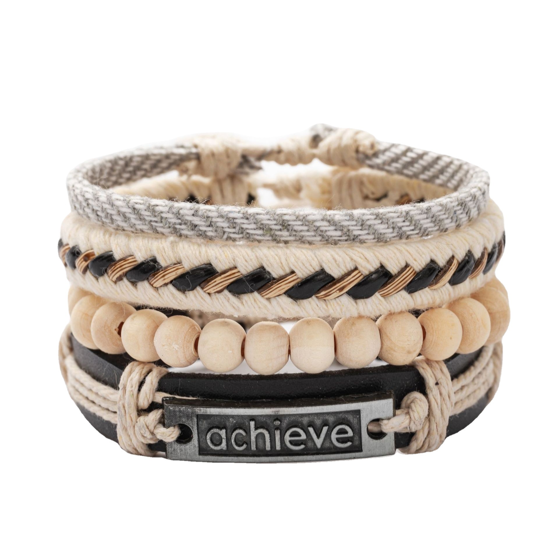 Title 2, Vierdelige armband met gepersonaliseerde mode-a...