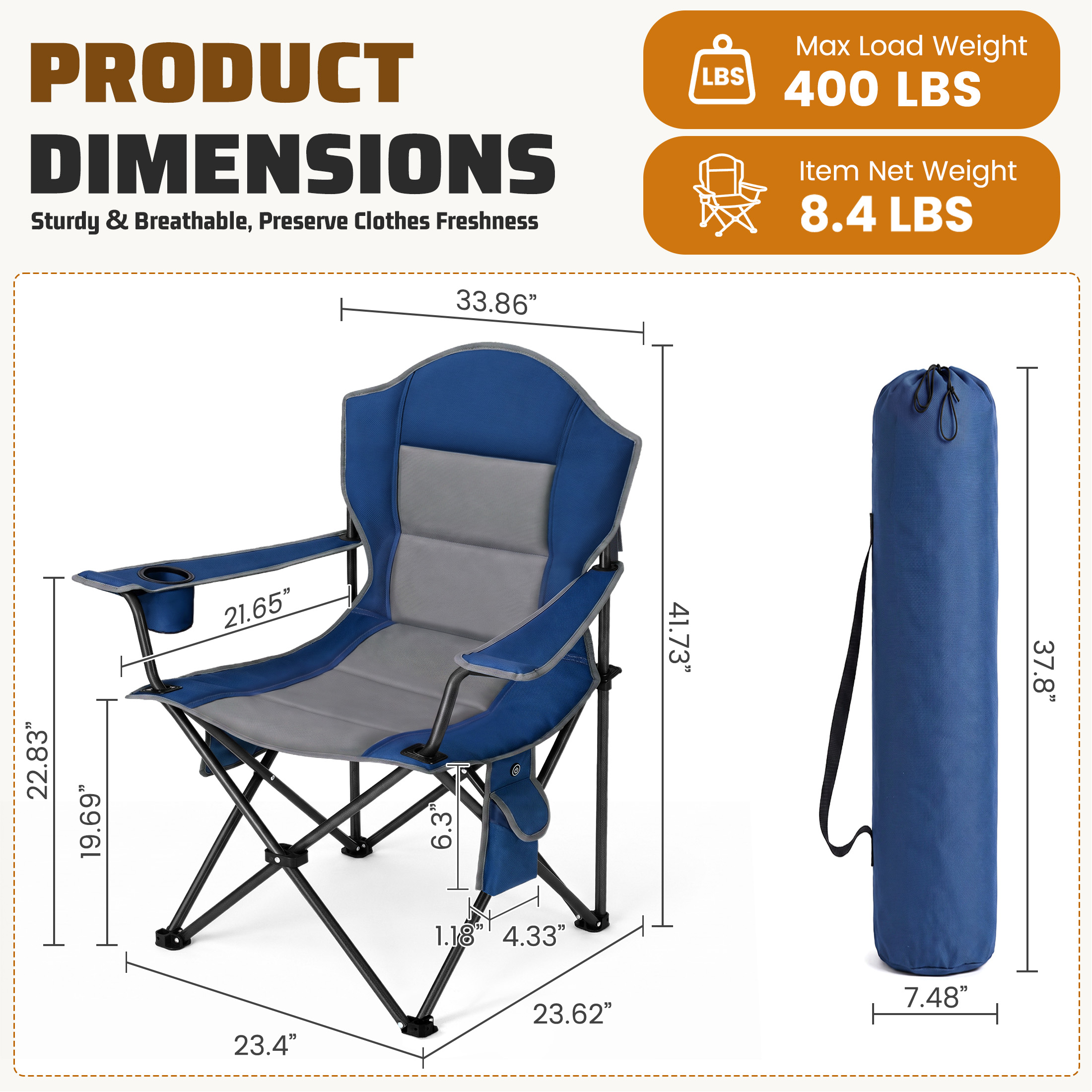 Heat Camping Chairs, Outdoor Folding Chairs image 5