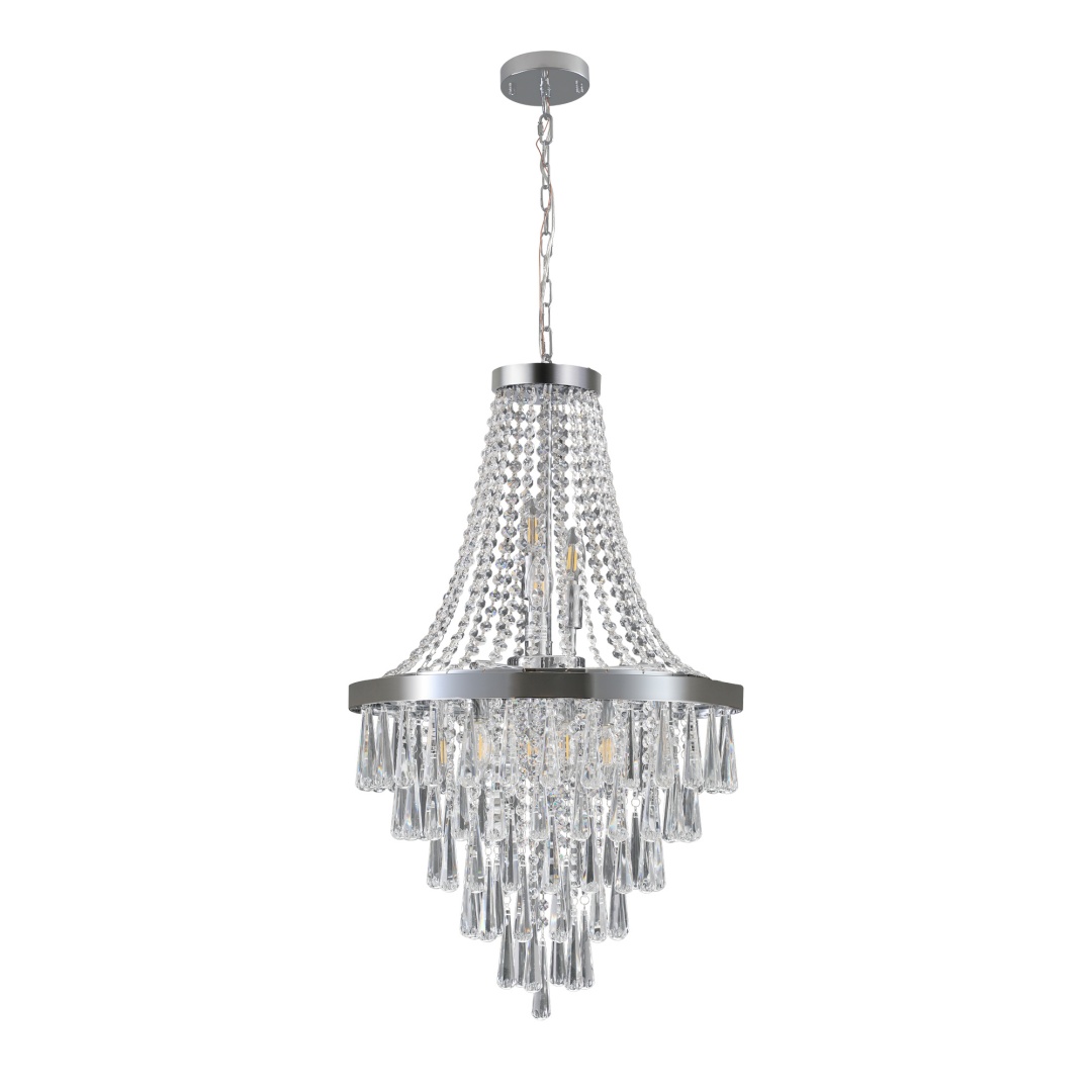 Same As W1340P143191-L5004-500-C  20  Chrome Crystal Chandelier With Adjustable Height, Modern Ceiling Light Fixture For Living Room, Dining Room, Staircase, 11-Light E12 Bulb Base  No Bulbs
