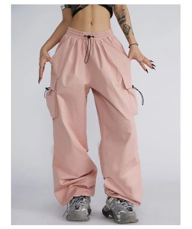 Wide Leg Pants For Female Niche, Loose Covering For Flesh Pink - Shop at LoveMi