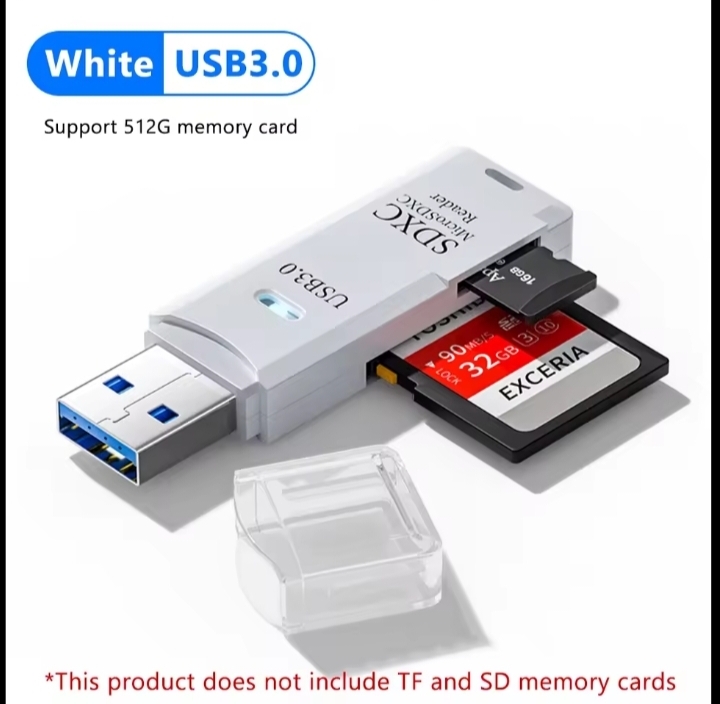 SuperSpeed USB 3.0 Dual Slot Card Reader  512G Support For PC & Laptop thumbnail 9