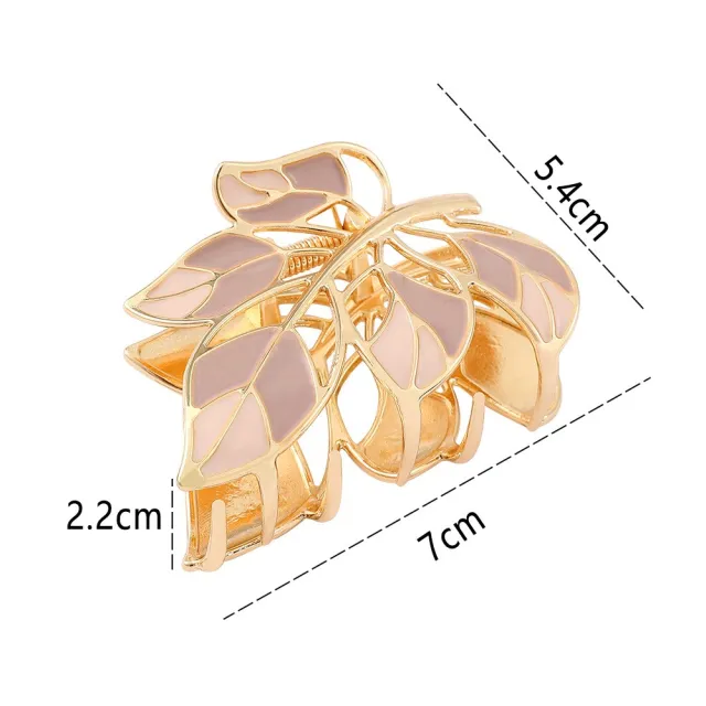 Women's Autumn Leaf Metal Grab Clip Gold - Shop at LoveMi