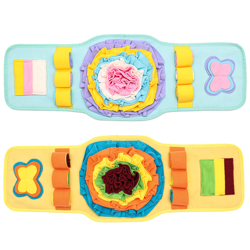 Pet Sniff Mat Watch-Style Dog Training Mat Anti-Slip Slow Feeding Pad Bite-Resistant Nosework Sniff Pad Interactive For Dog