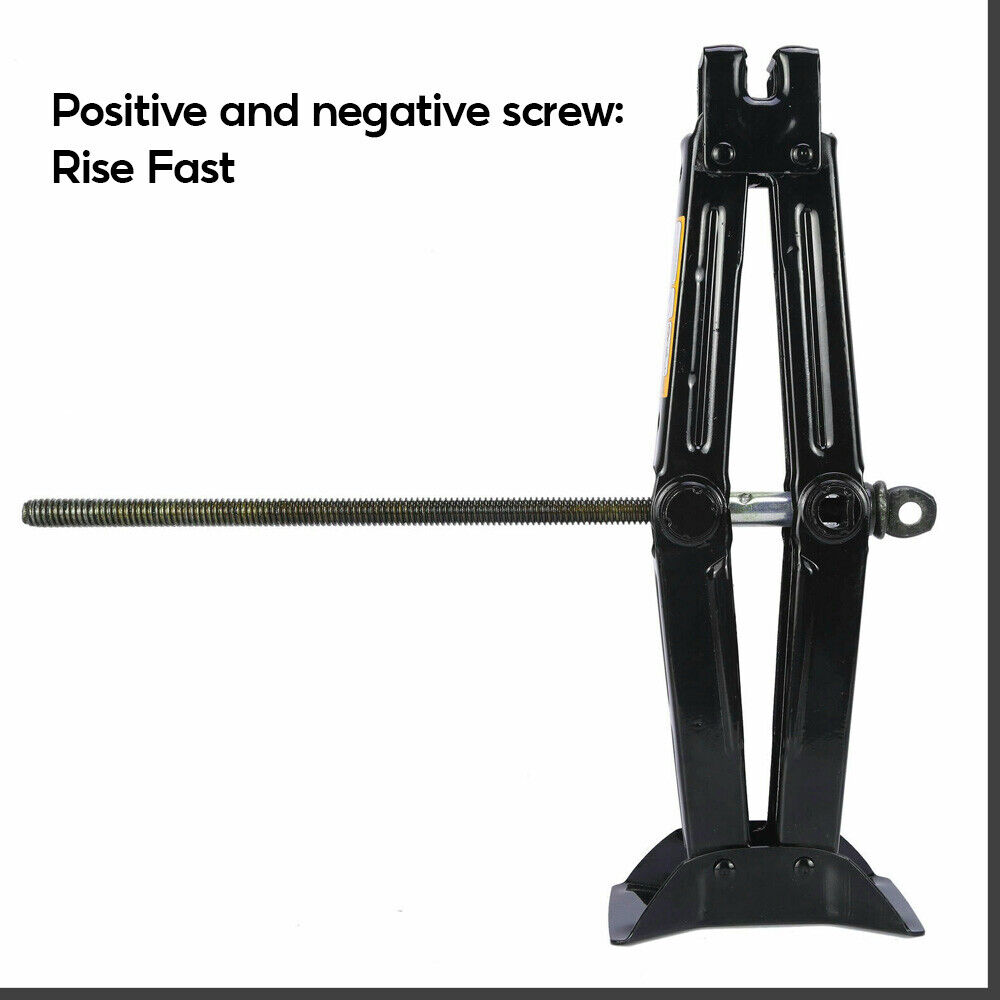 2 Ton Tonne Scissor Jack Lift Wind Up For Car Van Garage Crank Speed Handle — image 7