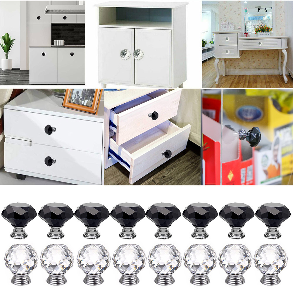 Gold Crystal Ball Knobs - Elegant Glass Pulls For Furniture & Cabinets — image 6