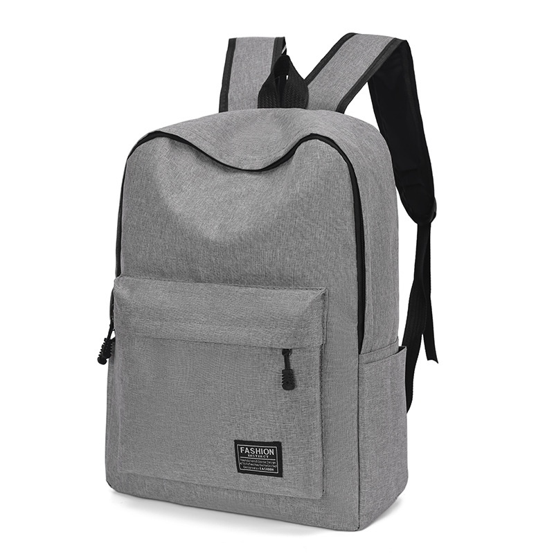 Business Double Shoulder Bag Fashion Casual Large Capacity Travel Backpack Laptop Bag Versatile Lightweight College Student Backpack - Gray  No USB