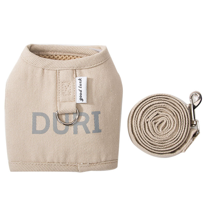 Новый комплект шлейки и поводка для собак, тканый тканевый жилет для кошек и щенков, позволяет тянуть одежду для маленьких и средних собак в одежде для домашних животных