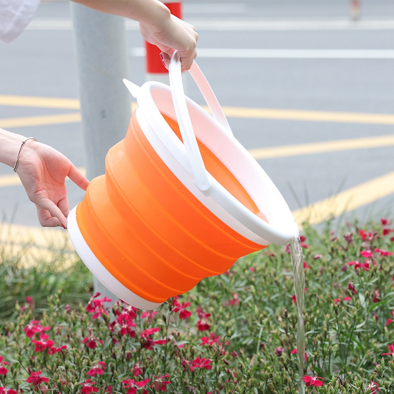 Title 3, Thickened silicone folding bucket