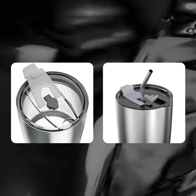 Insulation Cup With Straw For Men's Large Capacity 304 Stainless Steel