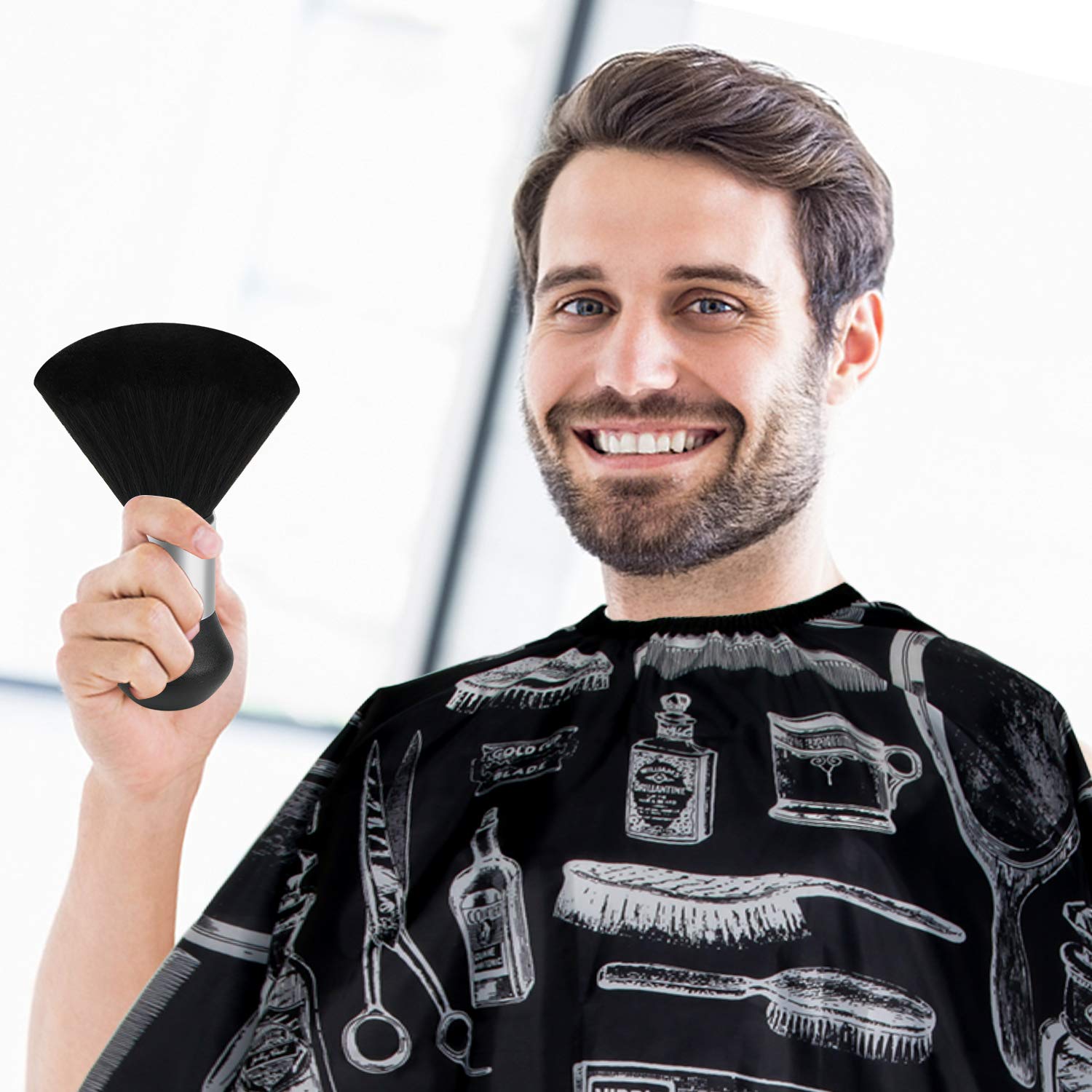 Hair Cutting Barber Cape With Neck Duster Brush Barber Brush Neck Strips Hair Combs Hair Clips, Professional Barber Accessories Cleaning Supplies F... W13767231 - Shop at LoveMi