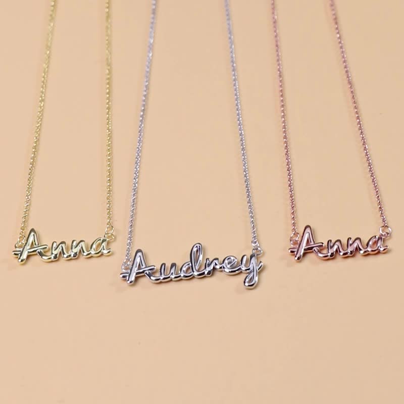 Personalized Stainless Steel Necklace Custom Name Choker Pendant