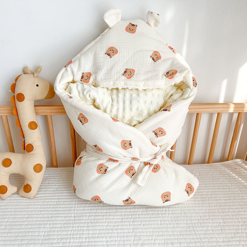 Autumn And Winter Thickened Baby Cotton Wrinkled Beanie Velvet Quilt — foto 2