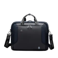 Casual One-shoulder Messenger Bag Large-capacity Conference Computer - Blue - View 1