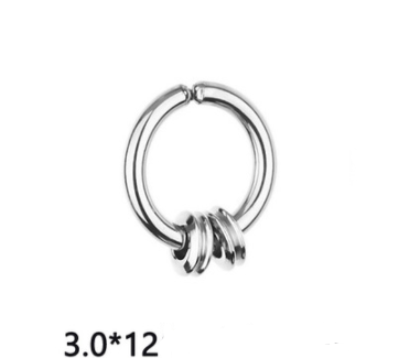 Titanium Steel Male Non Pierced Earring Ear Clip Magnet False Earrings