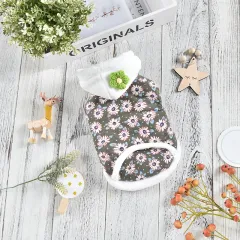 Daisy Coat Dog Clothes Two-legged Clothing - Green - View 1
