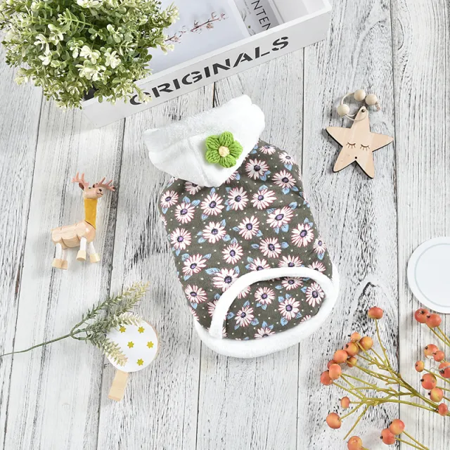 Daisy Coat Dog Clothes Two legged Clothing Green - Shop at LoveMi