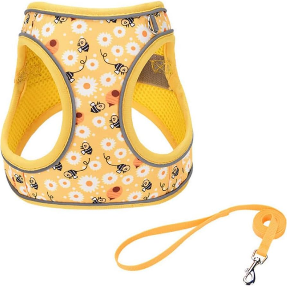 Dog Harness And Leash Set, Pet Vest Harness, Bee XS 4