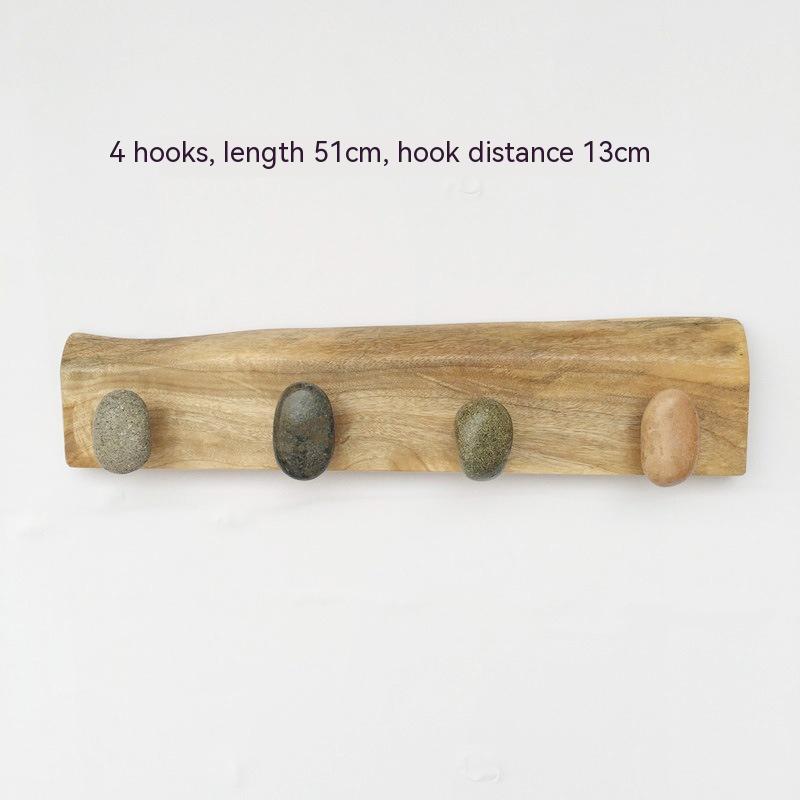 Title 7, Pebble Hook Creative Solid Wood Wall Hanging De...