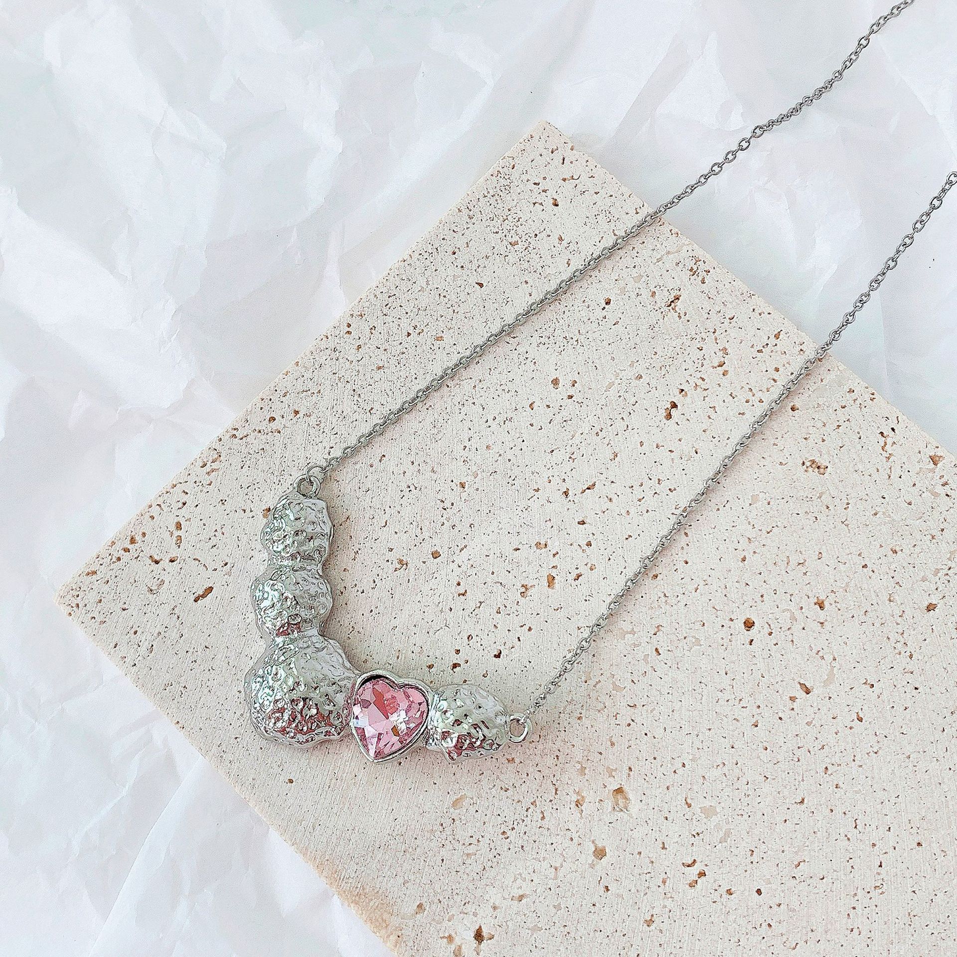 Xia Chao Cool Hot Girl Love Necklace Sweet Girl Clavicle Chain