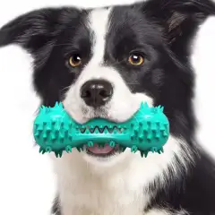 Pet Dog Cleaning Chew Toys For Aggressive Dogs Rubber Molar Stick Dog Oral Teeth - Blue - View 1