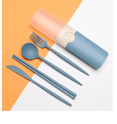 Title 1, Wheat Portable Cutlery Set Knife Fork And Spoon