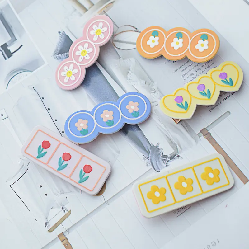 Fashion Tulip Flower Hairpin Female Scrub