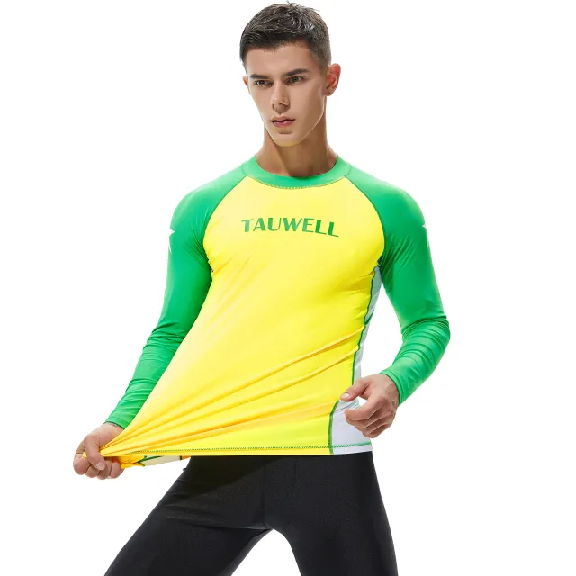 Men's Surfing Suit Sunscreen Personalized Swimsuit Yellow - Shop at LoveMi