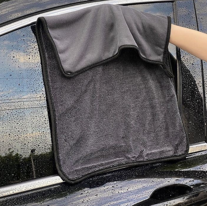 2pc Super Absorbent Thickened Microfiber Car Wash Drying Towel Lint Free Streak Free Auto Cleaning Cloth 500g 4