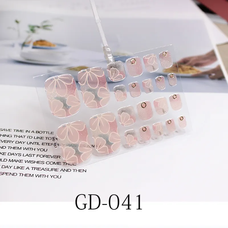 Stamping Removable French Foot Sticker