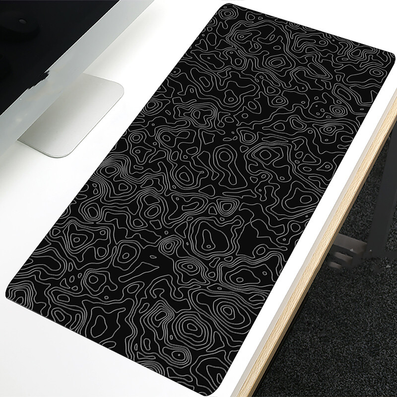 Black And White Desk Accessory Gaming Mouse Pad · B-300X700X2MM