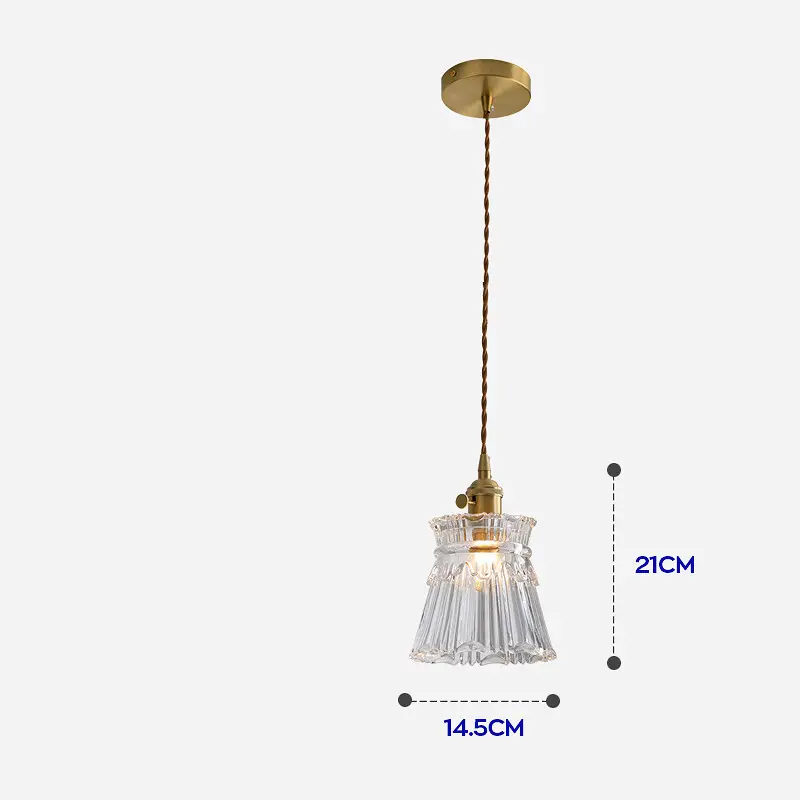 Luxury Lamp All Copper Chandelier Table Bedside