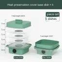 Multi-layer Dish Cover Heat Preservation Kitchen Cover Dining Table Leftover Storage Box Transparent Stack Cooking Hood Steamer view 9