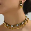 Vintage Flower Sparkling Diamond Drip Earrings Women's Necklace Earrings view 3