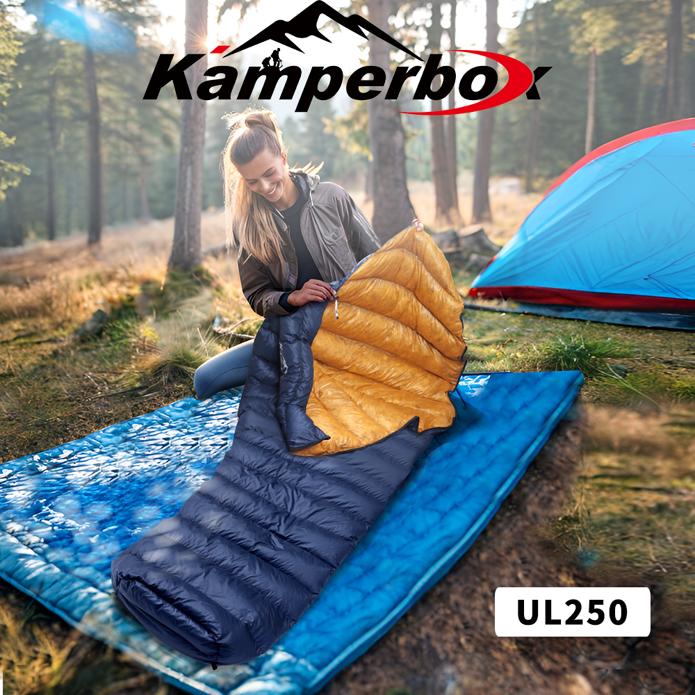 Kamperbox UL250 Ultra Light Down Sleeping Bag - Premium All-Season Camping Comfo - Picture 11 of 11