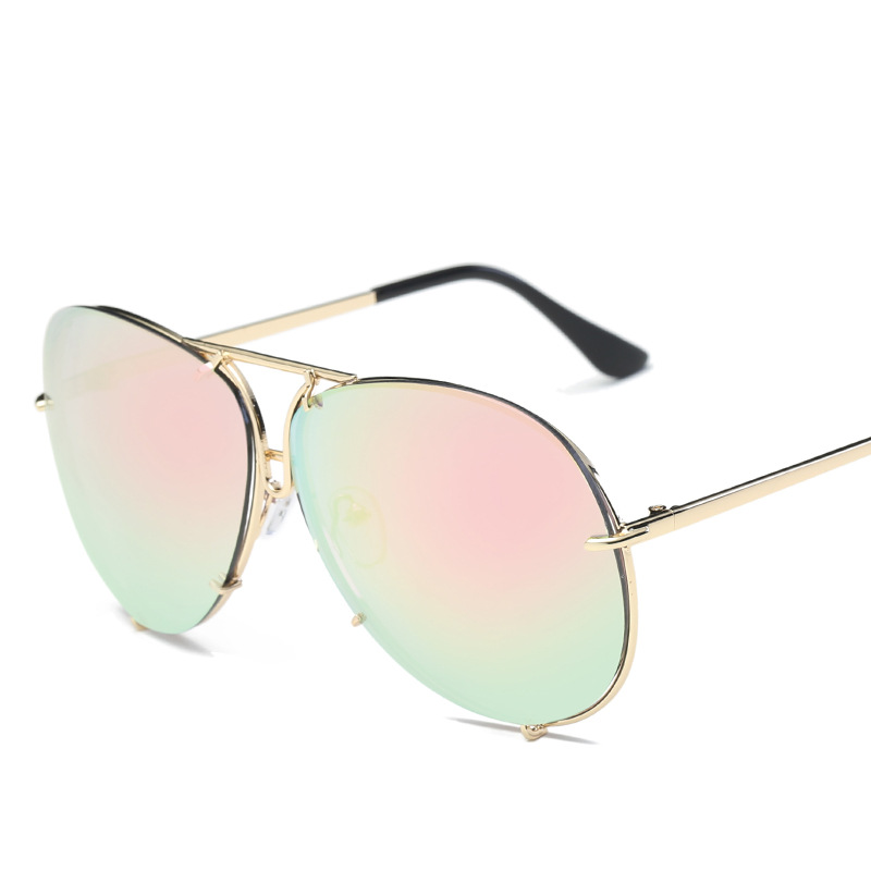 Marine sunglasses Gold Frame Cherry Blossom Powd - Shop at LoveMi