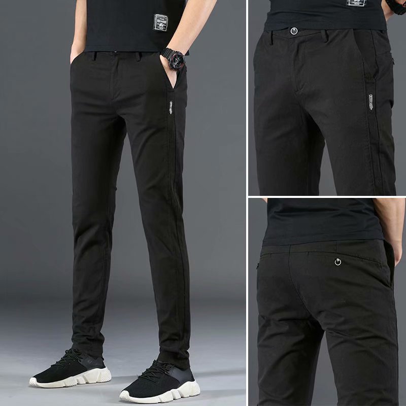Men's Casual Trousers Men's Summer Thin Slim Fit Casual