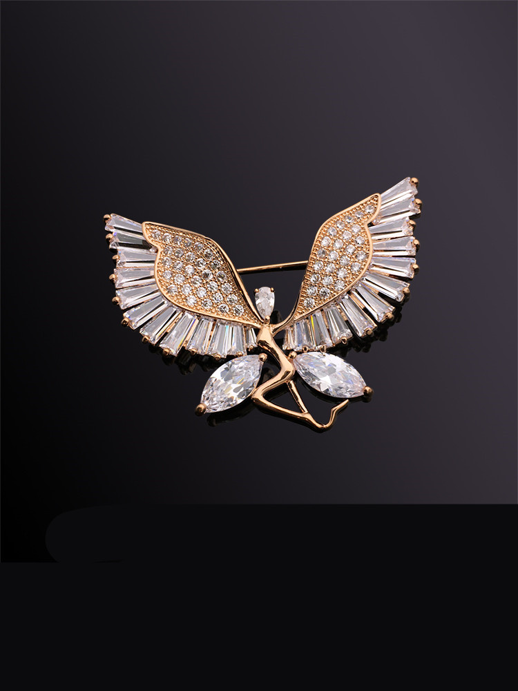 Pin Female High end Japanese And Korean Suit Evening Dress Accessories Gold - Shop at LoveMi
