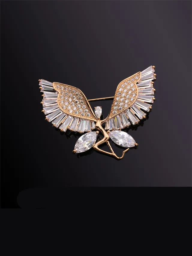 Pin Female High end Japanese And Korean Suit Evening Dress Accessories Gold - Shop at LoveMi