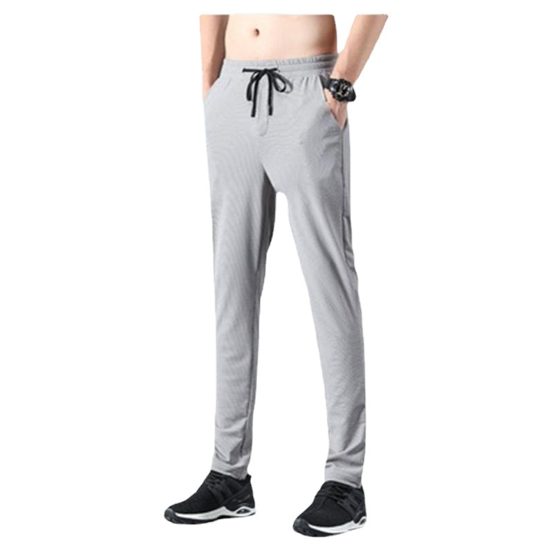 Ice Silk Pants Men's Casual Pants Breathable Loose