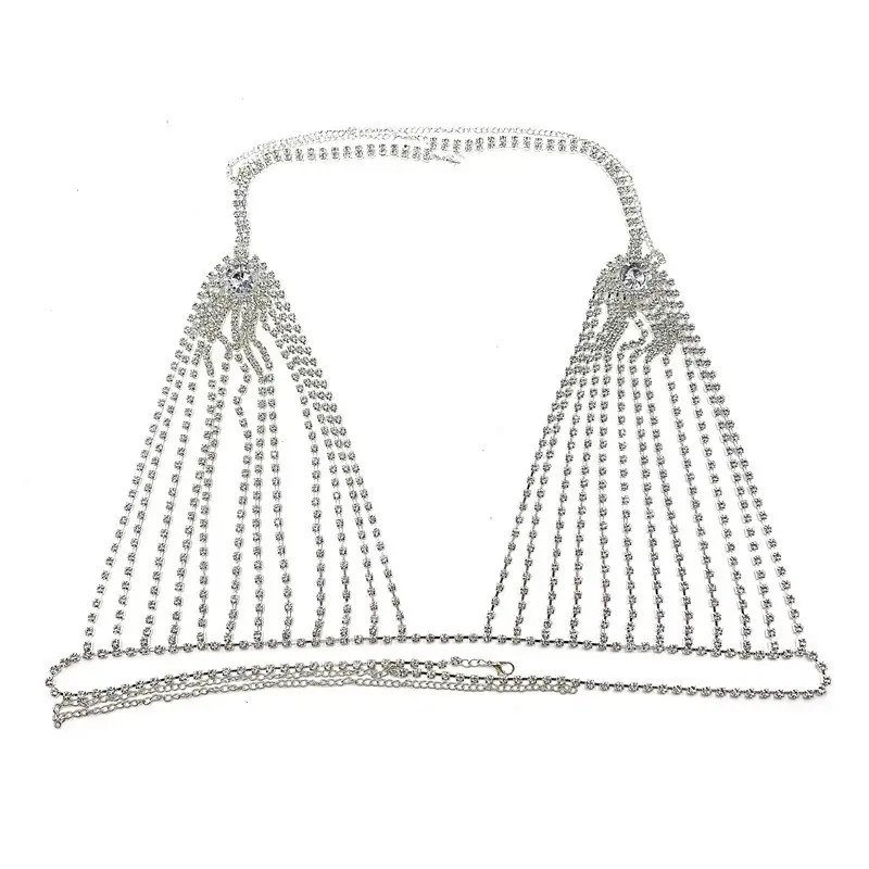 Personalized Diamond Multi-layer Bikini Chest Chain Europe And America
