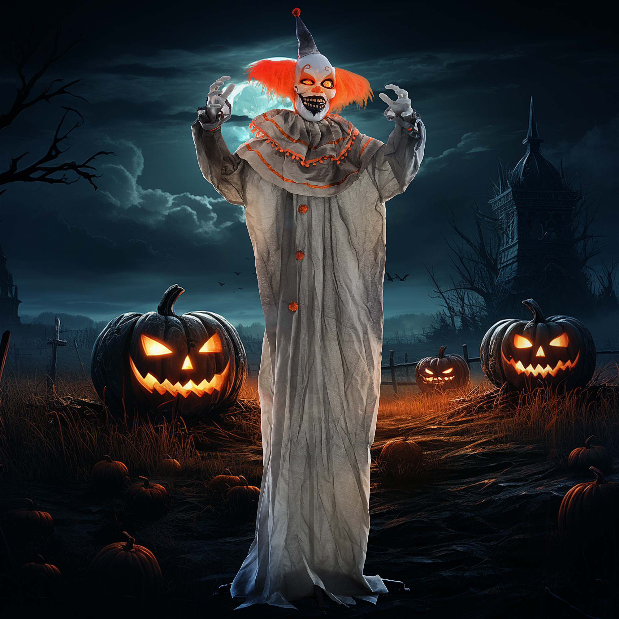 Orange j oker halloween electronic animation doll no. 6,