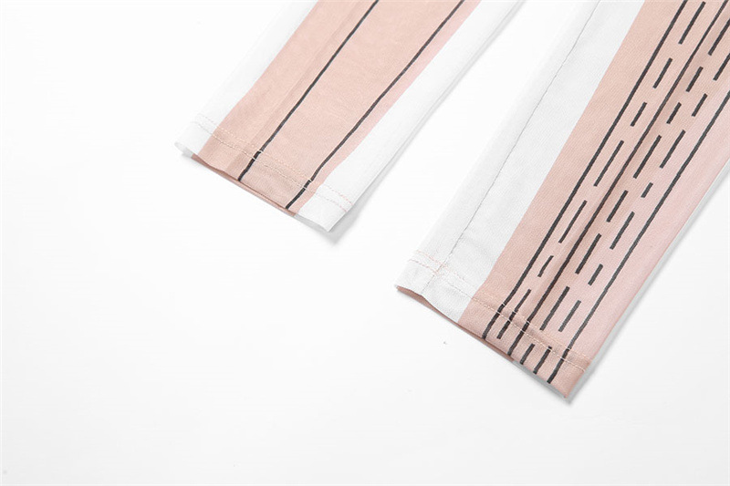 Women's Sexy Mesh Sheer Print High Waist