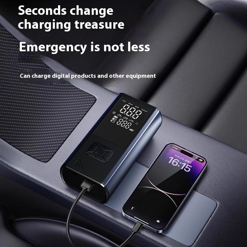 Portable Wireless Car Tire Inflator  Suitable For Cars, Motorcycles, Bicycles, And Sports Balls Features Digital Pressure Gauge, Auto-Shutoff, Faster Inflation, Self-pickup Only — foto 5