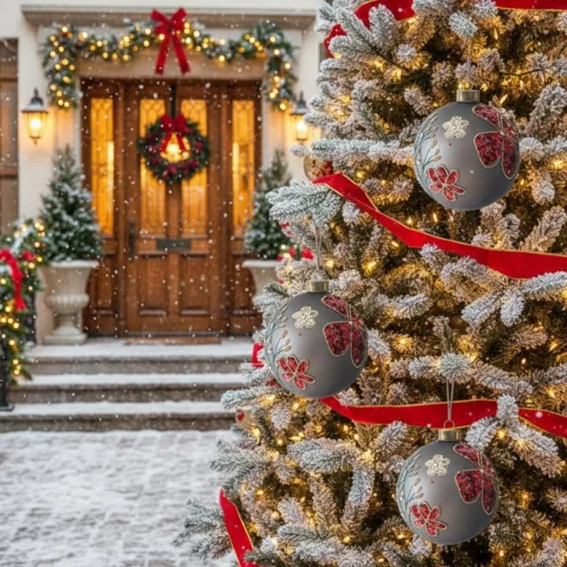 Set 4.7in Christmas Glass Ball Ornaments Hanging Tree Decor Home Party Holiday Decor Multi - Shop at LoveMi