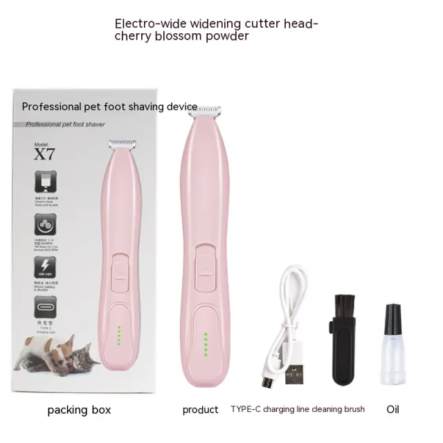 Electric Pet Hair Conditioner For Cats And Dogs Lady Shaver Pink Power Display - Shop at LoveMi
