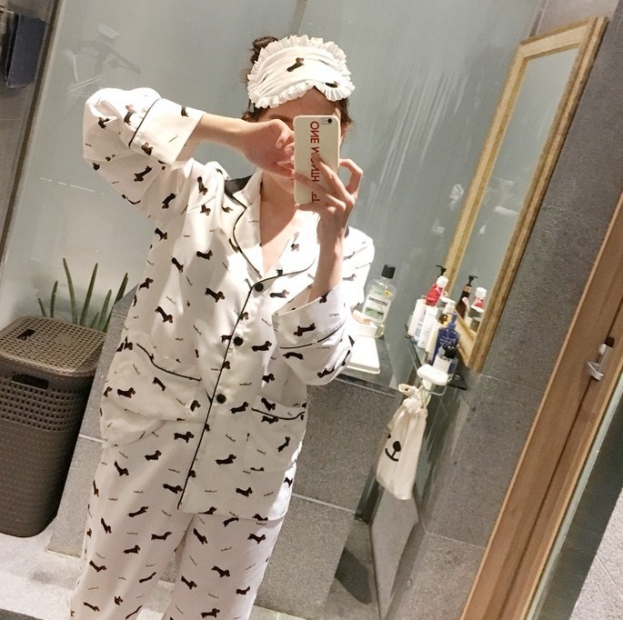 Title 10, Ladies printed pajamas set