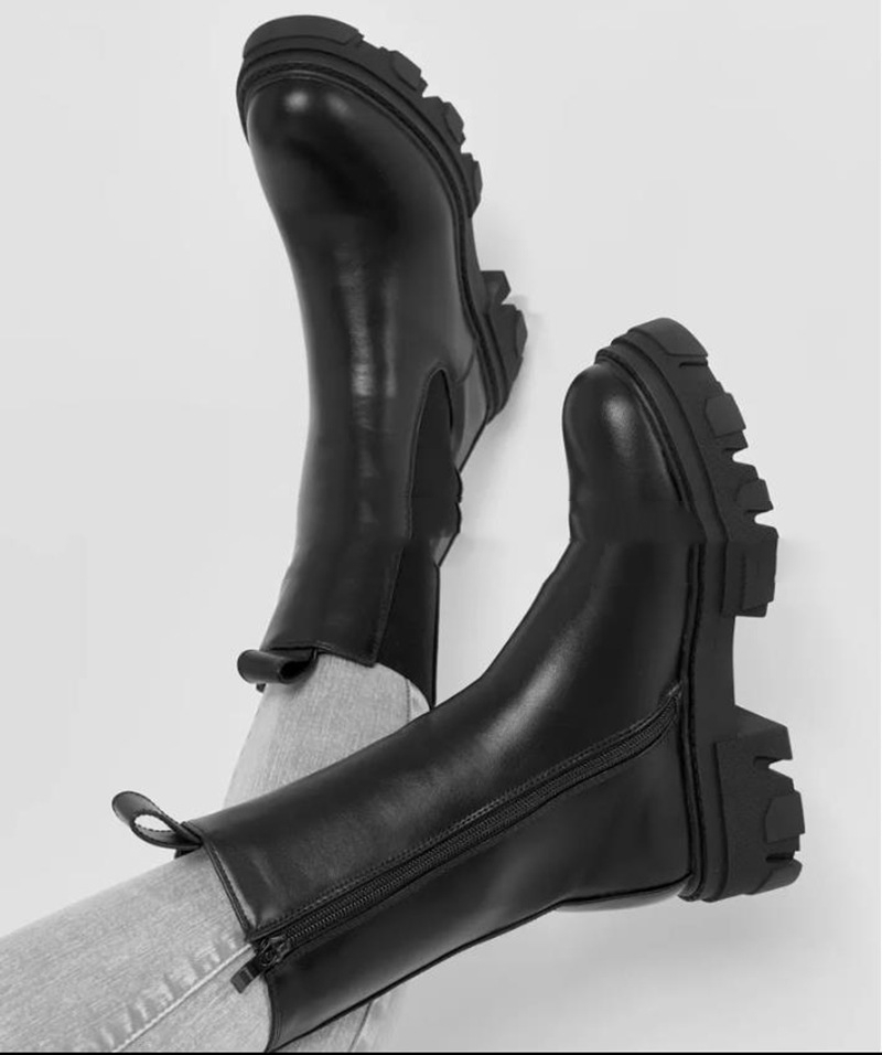 Title 5, Bottines femme tendance à plateforme et talon p...