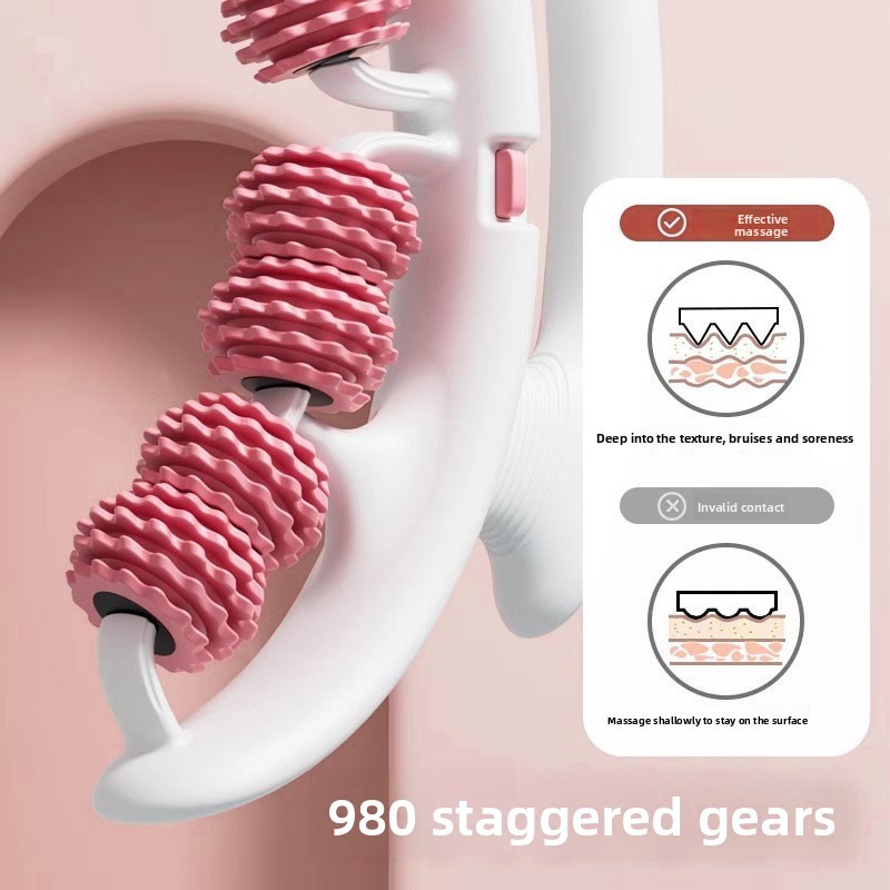 2-in-1 Wheel Massage Roller Detachable Anti-Cellulite Massage Roller